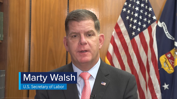 Labor Secetary Marty Walsh