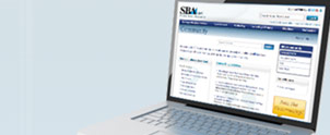 Picture of SBA.gov website on a laptop computer
