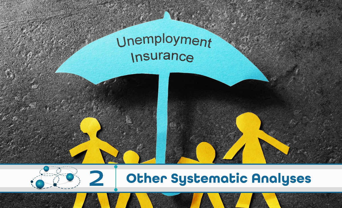 Paper cutout family of four under a blue Unemployment Insurance umbrella