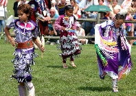 Young Native Americans dancing