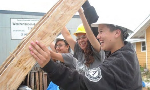 Construction Site - Happy Youths Lifting Lumber