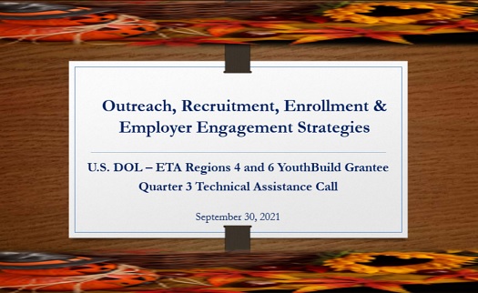 PowerPoint Cover for Region 4-6 TA Call on Recruitment
