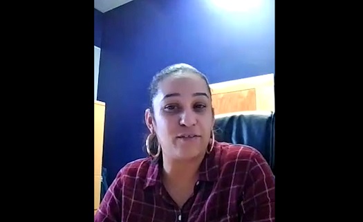 Video still of Melissa Correia