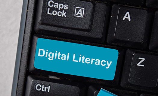 digital-literacy-write-on-keyboard-isolated