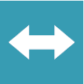 Two-sided arrow pointing right and left, icon meaning Transitional Jobs