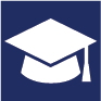 Graduation cap, icon meaning Internships