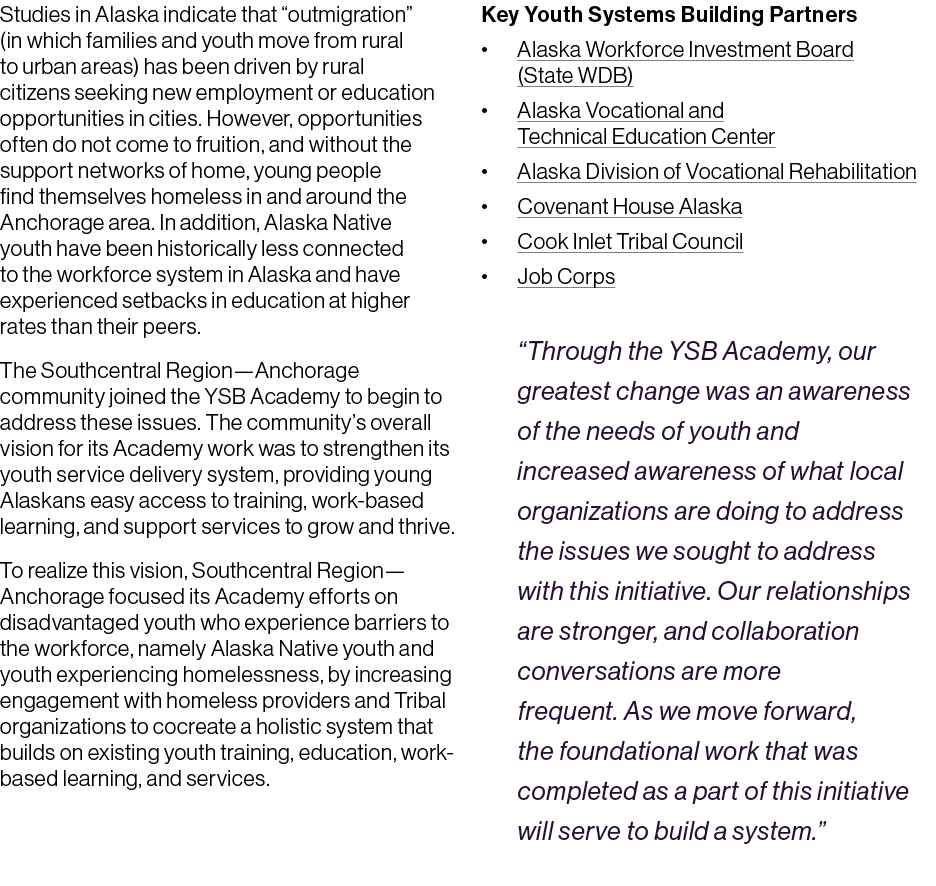 Studies in Alaska indicate that “outmigration” (in which families and youth move from rural to urban areas) has been ...