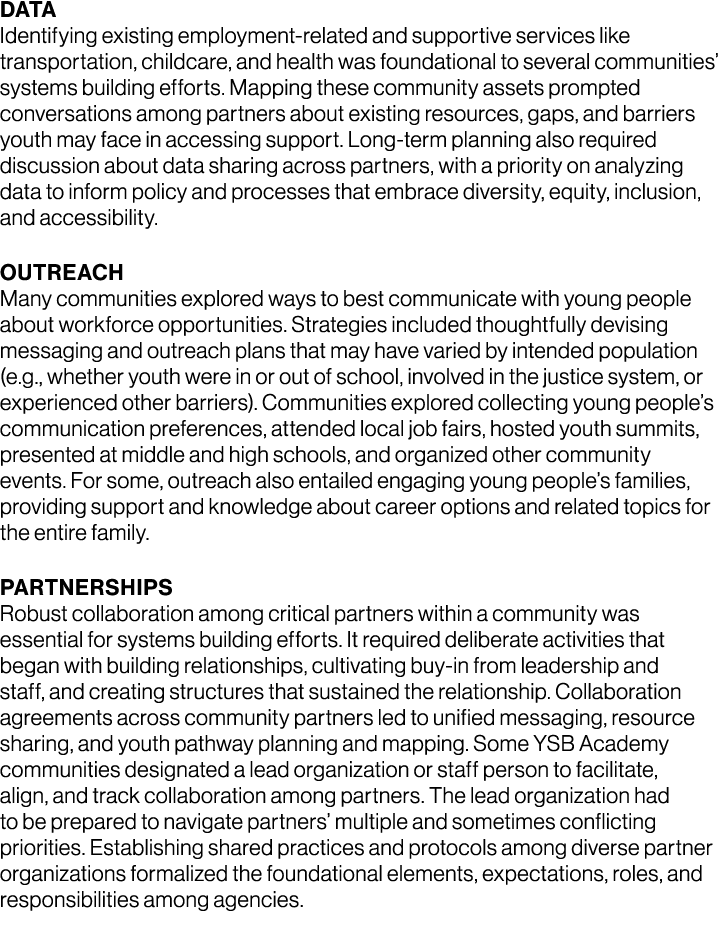 Data Identifying existing employment related and supportive services like transportation, childcare, and health was f...
