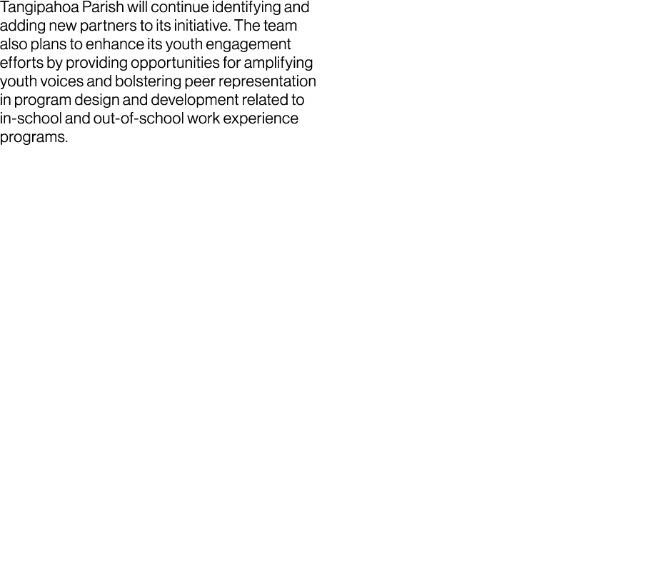 Tangipahoa Parish will continue identifying and adding new partners to its initiative. The team also plans to enhance...