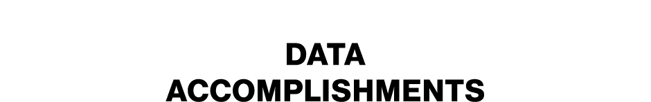 Data Accomplishments